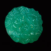 Cherry Brand flat back floral stone, Japan, 11mm. Pkg of 2.