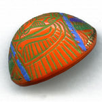 Old Czech high domed Egyptian revival cabochon 23x15.mm.