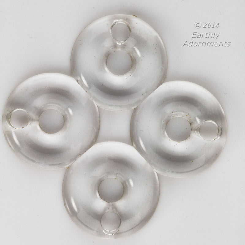 Four lucite ring pendant. 46x46. Package of 2.