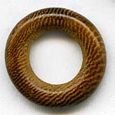 b7-wo242-Vintage palmwood rings, 21mm outer diameter, pkg of 6
