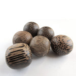 Vintage Palmwood rounds. 25mm.Philippines Pkg. of 4. 