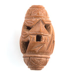 Fruit Pit Hedaio Bead, Rare Carved. Chinese. Pkg 1. b7-wo339