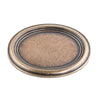 Oxidized brass setting for 25x19mm oval cabochon in Victorian style. Pkg. of 1.