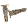 Victorian style oxidized brass connector/ pendant. 35mm. Pkg. 1.