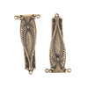 Victorian style oxidized brass connector/ pendant. 35mm. Pkg. 1.