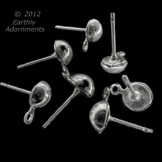 Surgical steel 1/2 Ball Post & Ring, 6mm, 12pcs. b9-2152(e)