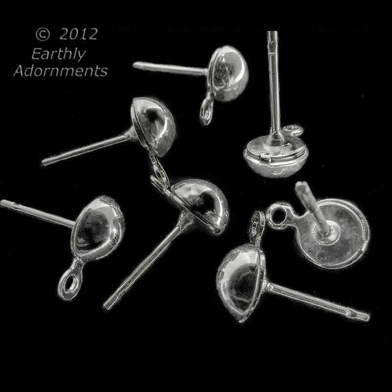 Surgical steel 1/2 Ball Post & Ring, 6mm, 12pcs.