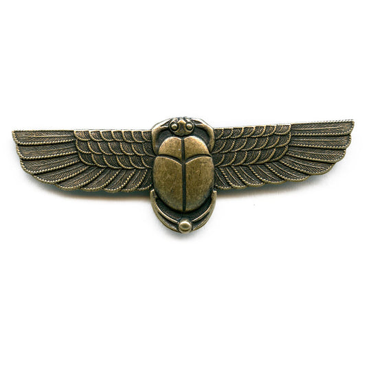 Egyptian revival oxidized solid brass stamping. 60x15mm. Sold individually. b9-2302