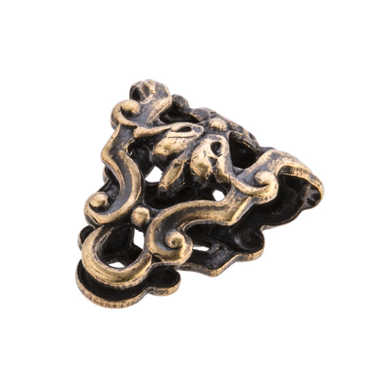 Oxidized filigree bail. 22x12mm. Sold individually. b9-2361