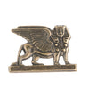 Vintage oxidized brass sphinx stampings. 35x26mm. Package of 2. 