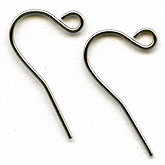 Stainless steel French hook ear wires.12 Pairs (24). b9-0745(e)