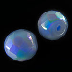 Vintage faceted AB round Germany. 10mm. Pkg of 4. 