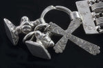 Antique 19th Century Dutch silver bracelet with charms. Hallmarked.