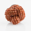 Chinese Qing Dynasty Mandarin Court woven coral hat finial button.