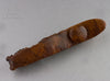 Vintage Chinese carved burl wood dragon buckle