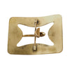 Early 20th century gilt  brass sash buckle.  3.25x2.5 inches.  buvn610