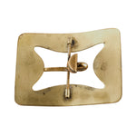 Early 20th century gilt  brass sash buckle.  3.25x2.5 inches.  buvn610