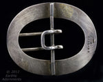 Antique sterling silver and enamel Edwardian buckle, William B. Kerr.