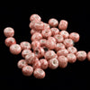Vintage Rose Speckled Glaze beads, Japan, .size 6. 7gr. Bag