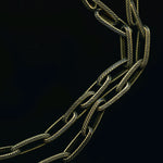 Large etched brass oval cable chain, 22x7mm links. Per foot.