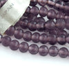 Vintage translucent amethyst glass rounds Japan 4mm strand of 55. 