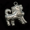Vintage Chinese coin silver Kirin unicorn charm. 25mm Pkg. of 1. b9-0498B