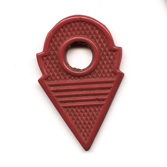 Antique French Glass Talhakimt pendant, early 1900s. 2 3/16" x 1 3/8".  b11-rd-0846