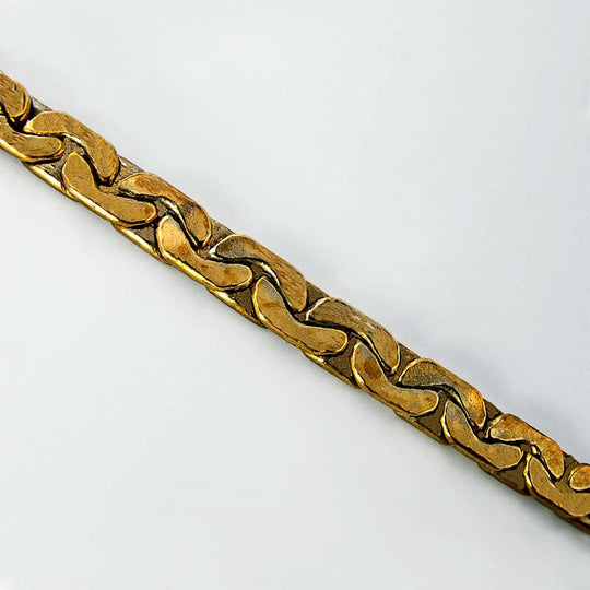 Vintage solid brass swag chain. 7mm. Sold per foot. b12-chn598(e)