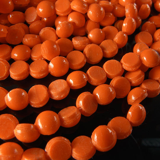 Vintage Bohemian smooth domed nailheads, 4mm strand of 24. b11-yo-0956(e)