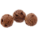 Vintage Chinese carved nut beads. Intricate detail of foliage and hidden creature.  14-15mm. 1 pc. b7-wo348Vintage Chinese carved nut beads. Intricate detail of foliage and hidden creature.  14-15mm. 1 pc.