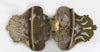 Antique Art Nouveau gilt brass buckle with enamel. 