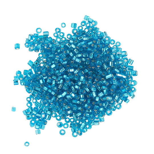 Peacock brand, early 60s, silver lined dark aqua. Size 10. 10-gr. bag. b17-053(e)