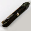Victorian jet glass brooch with paste stone