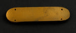 Madeira Colored Pendant or Cabochon, elongated glass oval. Bohemia. Pkg of 1. b11-yo-0944