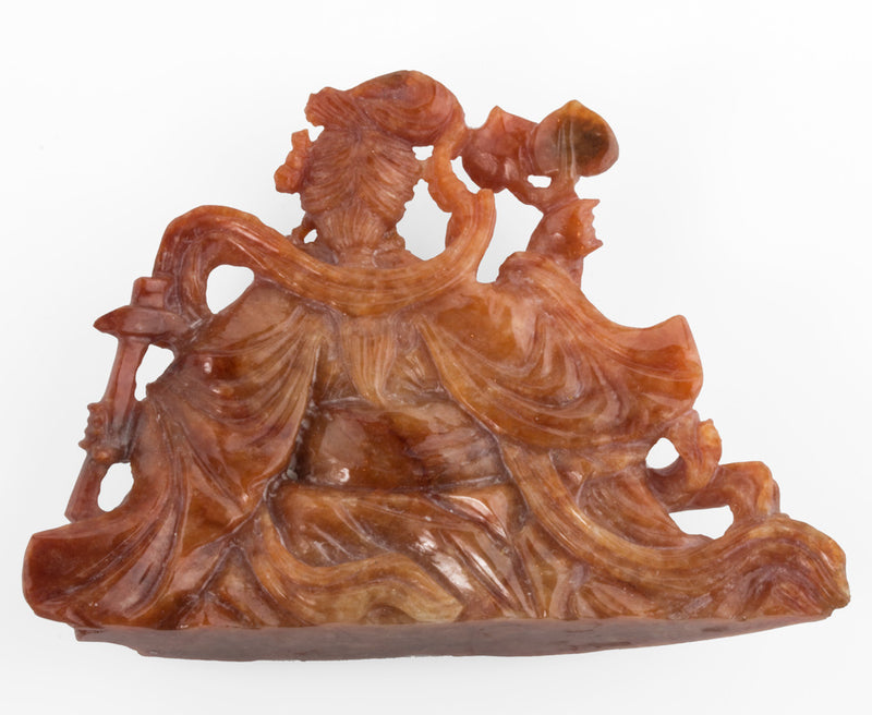 Vintage jadeite carving of Quan Yin