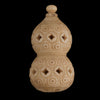 Japanese carved pierced bone double Oijme gourd