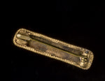 Small Victorian gold plated over silver bar pin