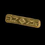 Small Victorian gold plated over silver bar pin