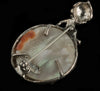 Vintage CYVRA abalone shell silver plated pixie abalone shell brooch