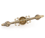 Victorian Aesthetic period gilt brass brooch