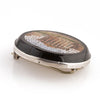 Antique 19th c. Italian Micro Mosaic Temple of Vesta brooch.