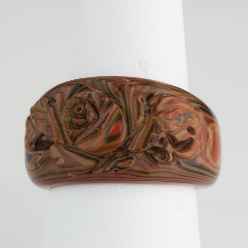 Hand Carved Wooden Ring