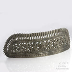 Antique Chinese coin silver repoussé wedding crown