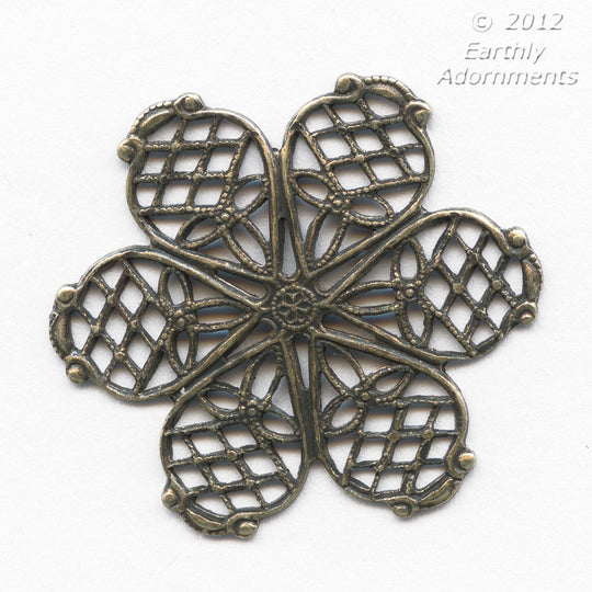 Brass Filigree 27 mm. Pkg. of 1. b9-0545
