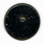 Antique stamped brass large picture button. 1.5 inches. 